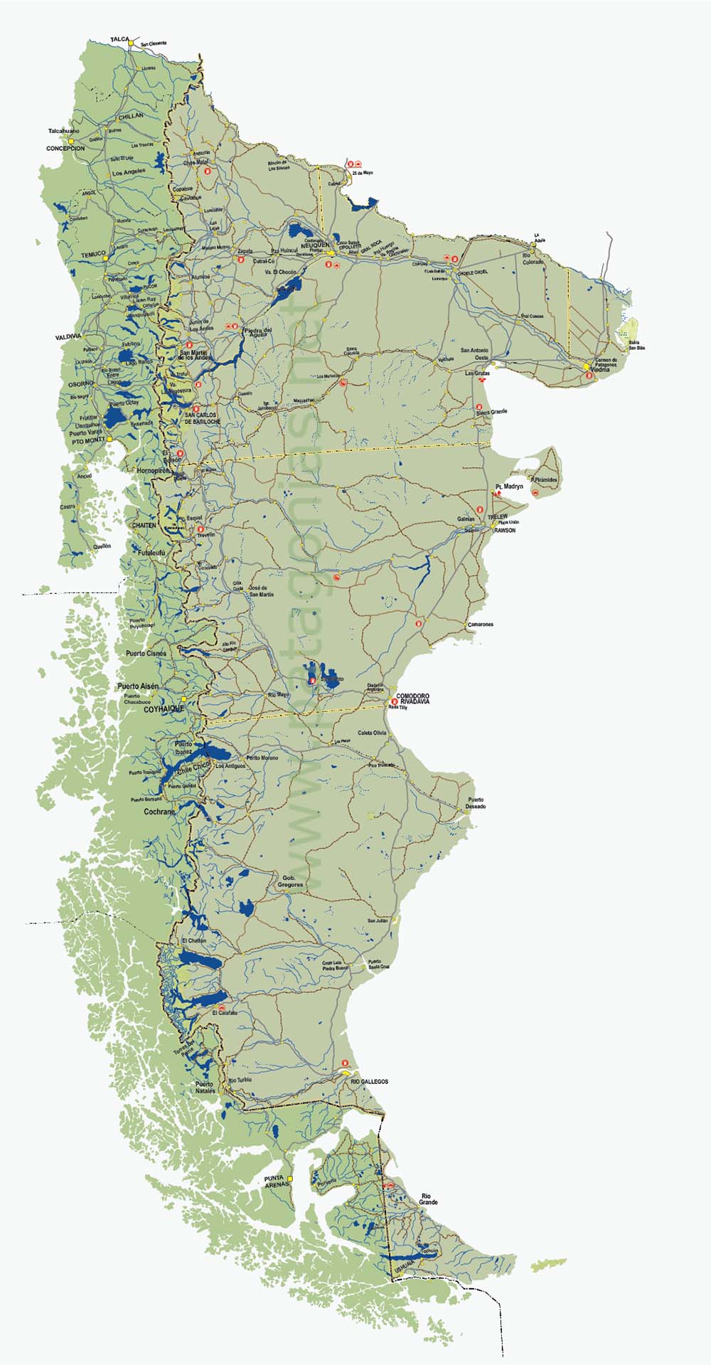 Patagonia Map. Patagonia Map Argentina Chile patagonia map. patagonia map argentina chile