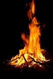 Fire at night